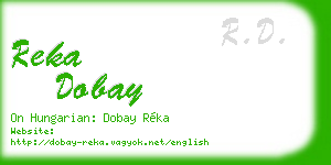 reka dobay business card